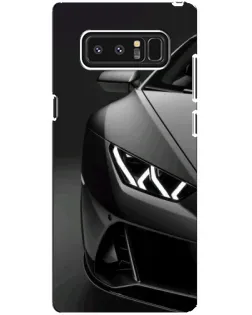Чехол для Samsung Galaxy Note 8 (N950) с картинкой «Lamborghini фары детализация»