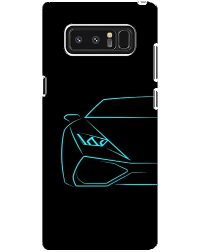 Чехол для Samsung Galaxy Note 8 (N950) с картинкой «Голубой силуэт Lamborghini» Чехол для Samsung Galaxy Note 8 (N950) с картинкой «Голубой силуэт Lamborghini»