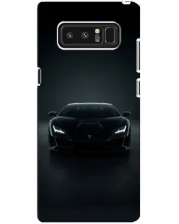 Чехол для Samsung Galaxy Note 8 (N950) с картинкой «Черный Lamborghini Aventador»
