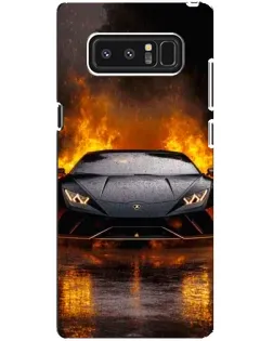 Чехол для Samsung Galaxy Note 8 (N950) с картинкой «Lamborghini в огне»