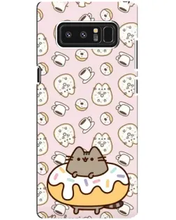 Чехол для Samsung Galaxy Note 8 (N950) с картинкой «Пушин на пончике»