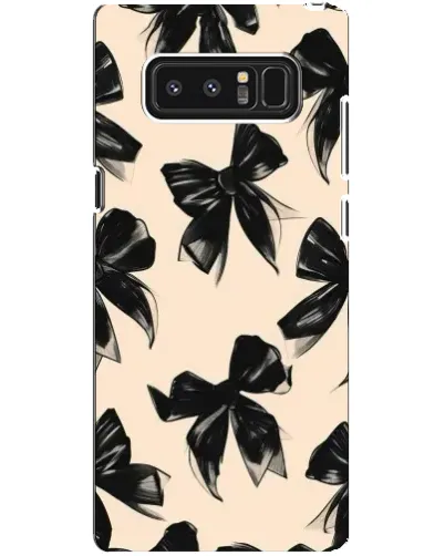 Чехол для Samsung Galaxy Note 8 (N950) с картинкой «Паттерн черные банты» Чехол для Samsung Galaxy Note 8 (N950) с картинкой «Паттерн черные банты»