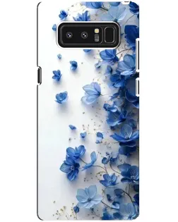 Чехол для Samsung Galaxy Note 8 (N950) с картинкой «Голубой цветочный каскад»