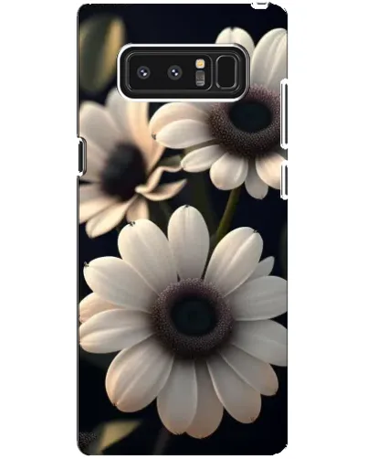Чехол для Samsung Galaxy Note 8 (N950) с картинкой «Белые маргаритки макро»