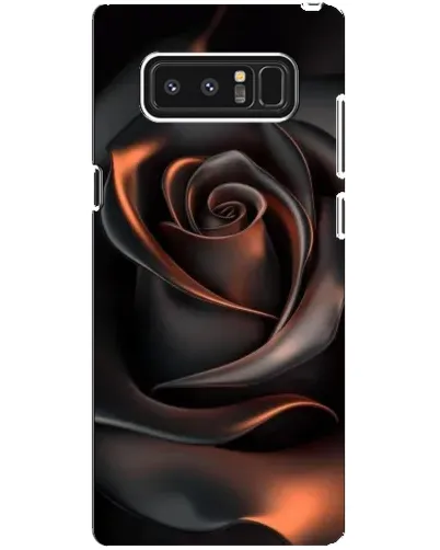Чехол для Samsung Galaxy Note 8 (N950) с картинкой «Шелковая черная роза»