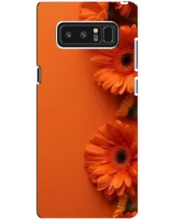 Чехол для Samsung Galaxy Note 8 (N950) с картинкой «Оранжевые герберы»