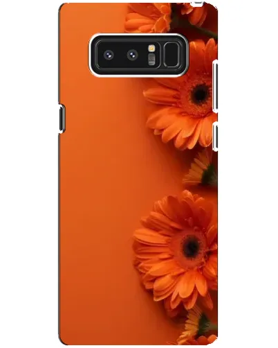 Чехол для Samsung Galaxy Note 8 (N950) с картинкой «Оранжевые герберы»