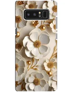 Чехол для Samsung Galaxy Note 8 (N950) с картинкой «Белие бумажние  цвети»