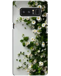 Чехол для Samsung Galaxy Note 8 (N950) с картинкой «Ветка мелких белых цветов»