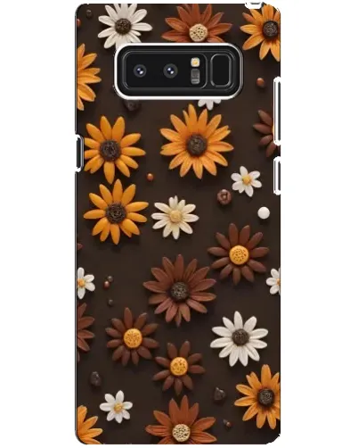 Чехол для Samsung Galaxy Note 8 (N950) с картинкой «Узор из маленьких подсолнухов»