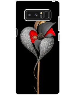Чехол для Samsung Galaxy Note 8 (N950) с картинкой «Серебряный фантазийный цветок»