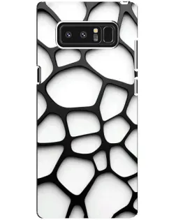 Чохол для Samsung Galaxy Note 8 (N950) з картинкою «Біла об'ємна сітка»