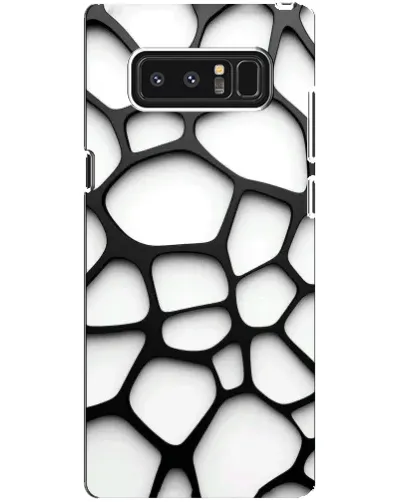 Чехол для Samsung Galaxy Note 8 (N950) с картинкой «Белая объемная сетка»