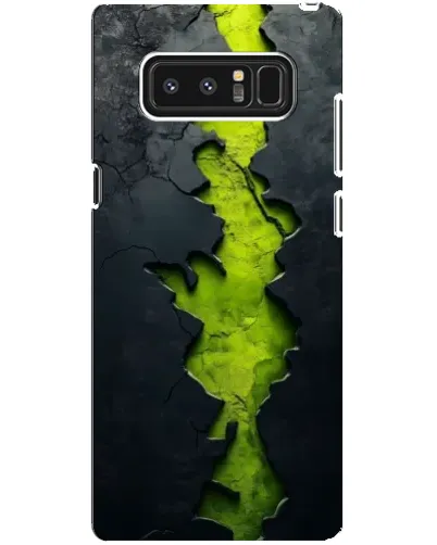 Чехол для Samsung Galaxy Note 8 (N950) с картинкой «Салатовый разлом скалы»