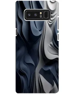 Чехол для Samsung Galaxy Note 8 (N950) с картинкой «Объемные синие складки»