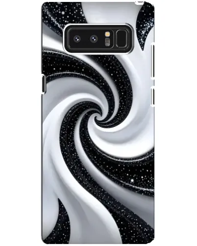Чехол для Samsung Galaxy Note 8 (N950) с картинкой «Черно-белая спираль»