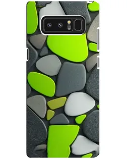 Чехол для Samsung Galaxy Note 8 (N950) с картинкой «Яркая неоновая галька»