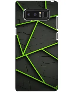 Чехол для Samsung Galaxy Note 8 (N950) с картинкой «Зеленые геометрические линии»