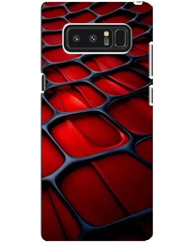 Чехол для Samsung Galaxy Note 8 (N950) с картинкой «Красная глянцевая сетка»