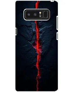Чехол для Samsung Galaxy Note 8 (N950) с картинкой «Kрасная лавовая трещина»