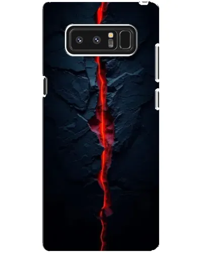 Чехол для Samsung Galaxy Note 8 (N950) с картинкой «Kрасная лавовая трещина»
