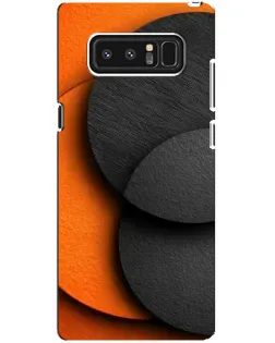 Чехол для Samsung Galaxy Note 8 (N950) с картинкой «Геометрия оранжевых кругов»
