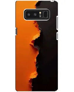 Чехол для Samsung Galaxy Note 8 (N950) с картинкой «Оранжевый разлом»