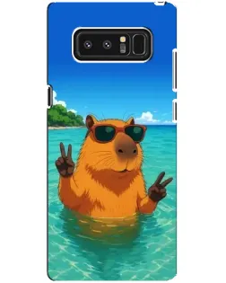 Чехол для Samsung Galaxy Note 8 (N950) с картинкой «Морская капибара»
