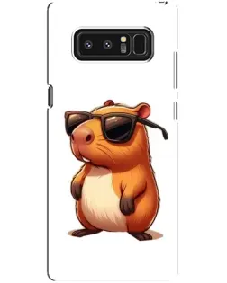 Чехол для Samsung Galaxy Note 8 (N950) с картинкой «Капибара в очках»