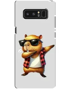Чехол для Samsung Galaxy Note 8 (N950) с картинкой «Капибара рэпер даб»