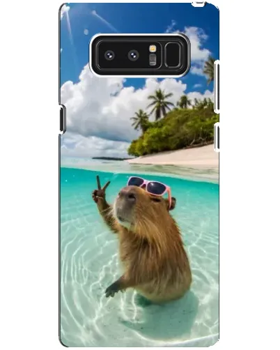 Чехол для Samsung Galaxy Note 8 (N950) с картинкой «Капибара на море»