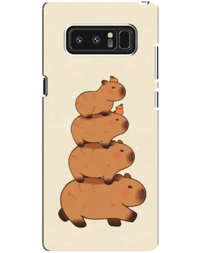 Чехол для Samsung Galaxy Note 8 (N950) с картинкой «Башня из капибар»
