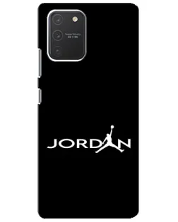 Чехол для Samsung Galaxy S10 Lite с картинкой «Jordan White Logo» Чехол для Samsung Galaxy S10 Lite с картинкой «Jordan White Logo»
