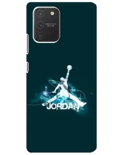 Чехол для Samsung Galaxy S10 Lite с картинкой «Jordan Blue Fire» Чехол для Samsung Galaxy S10 Lite с картинкой «Jordan Blue Fire»