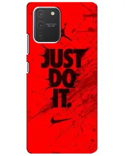 Чехол для Samsung Galaxy S10 Lite с картинкой «Nike Just Do It» Чехол для Samsung Galaxy S10 Lite с картинкой «Nike Just Do It»