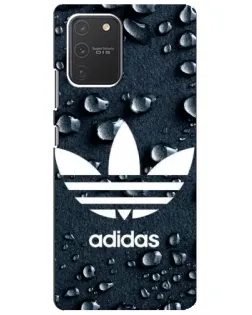 Чехол для Samsung Galaxy S10 Lite с картинкой «Adidas Trefoil Blue» Чехол для Samsung Galaxy S10 Lite с картинкой «Adidas Trefoil Blue»