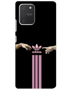 Чехол для Samsung Galaxy S10 Lite с картинкой «Adidas Hands» Чехол для Samsung Galaxy S10 Lite с картинкой «Adidas Hands»