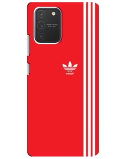 Чехол для Samsung Galaxy S10 Lite с картинкой «Красный минимализм Adidas» Чехол для Samsung Galaxy S10 Lite с картинкой «Красный минимализм Adidas»