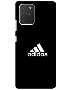 Чехол для Samsung Galaxy S10 Lite с картинкой «Черная классика Adidas»