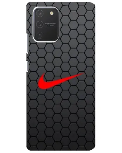 Чехол для Samsung Galaxy S10 Lite с картинкой «Nike — карбоновая сетка» Чехол для Samsung Galaxy S10 Lite с картинкой «Nike — карбоновая сетка»