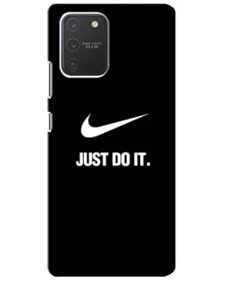 Чехол для Samsung Galaxy S10 Lite с картинкой «Классический принт Nike»