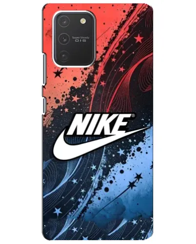 Чехол для Samsung Galaxy S10 Lite с картинкой «Градиентный принт Найк» Чехол для Samsung Galaxy S10 Lite с картинкой «Градиентный принт Найк»