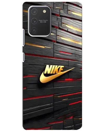 Чехол для Samsung Galaxy S10 Lite с картинкой «Золотой Nike на металле» Чехол для Samsung Galaxy S10 Lite с картинкой «Золотой Nike на металле»