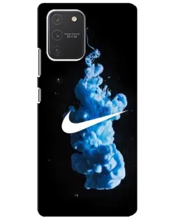 Чехол для Samsung Galaxy S10 Lite с картинкой «Nike и синий дым»