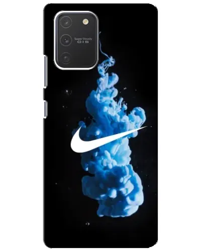 Чехол для Samsung Galaxy S10 Lite с картинкой «Nike и синий дым» Чехол для Samsung Galaxy S10 Lite с картинкой «Nike и синий дым»