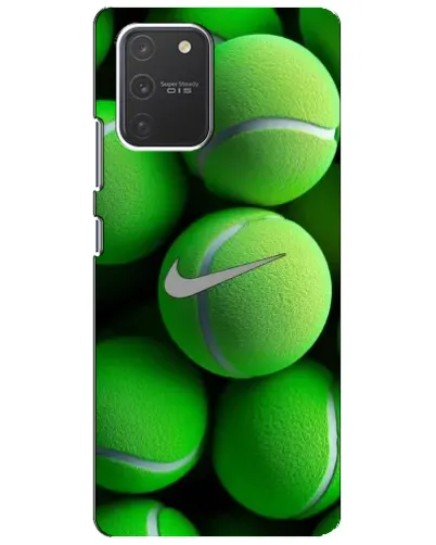 Чехол для Samsung Galaxy S10 Lite с картинкой «Теннисные мячи Найк» Чехол для Samsung Galaxy S10 Lite с картинкой «Теннисные мячи Найк»