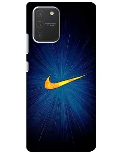 Чехол для Samsung Galaxy S10 Lite с картинкой «Синий пульс Nike»