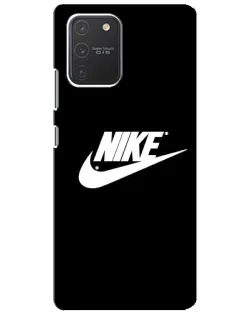 Чехол для Samsung Galaxy S10 Lite с картинкой «Мазки краски Nike»