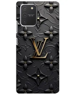 Чехол для Samsung Galaxy S10 Lite с картинкой «Кожаная текстура LV»