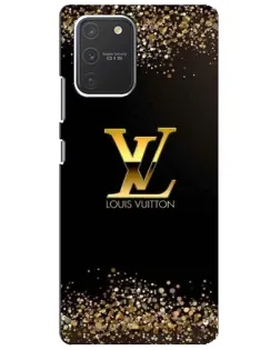 Чехол для Samsung Galaxy S10 Lite с картинкой «LV — золотые искры»